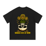 Garden State Flower Skull Tee- Yellow