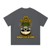 Garden State Flower Skull Tee- Yellow