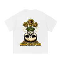 Garden State Flower Skull Tee- Yellow