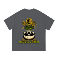 Garden State Flower Skull Tee- Green