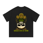 Garden State Flower Skull Tee- Green