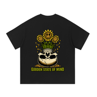 Garden State Flower Skull Tee- Green