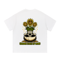 Garden State Flower Skull Tee- Green
