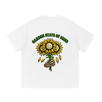 Garden State Flower Hand Tee- Green