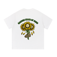 Garden State Flower Hand Tee- Green