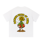Garden State Flower Smoke Tee- Yellow